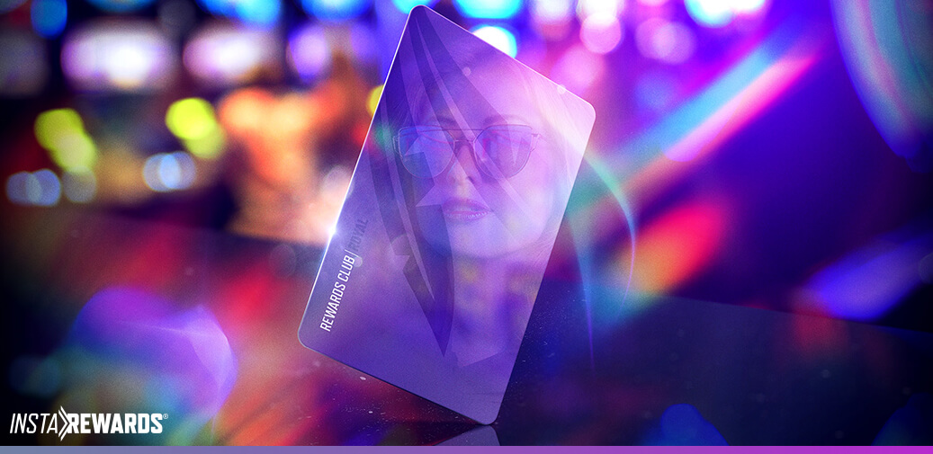 Choctaw Casino rewards membership card on a purple background